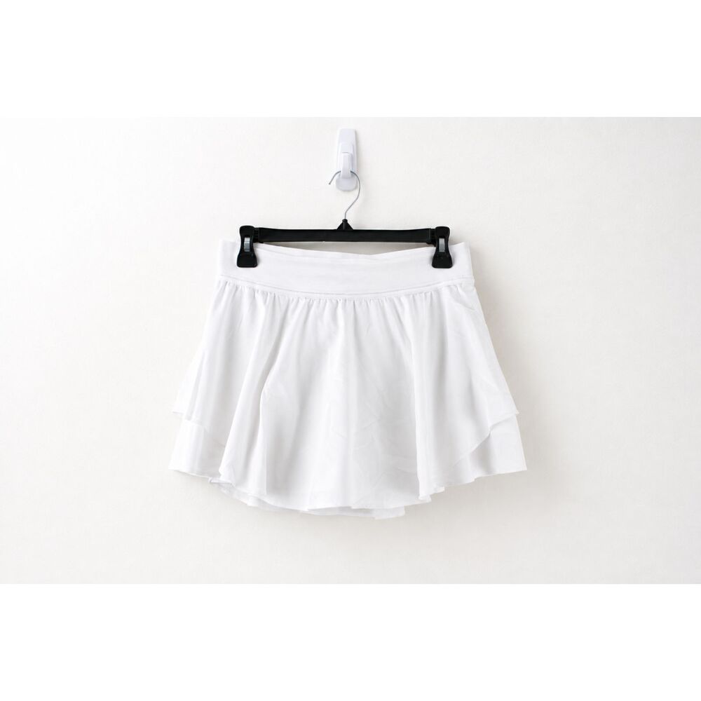Lululemon Court Rival High-Rise Skirt White Size 8 Tennis Pickleball Skort